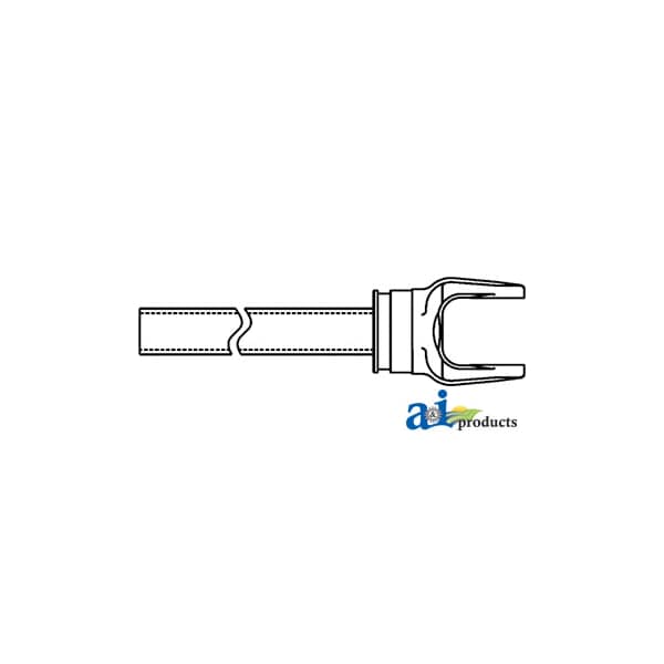 Yoke & Tube Assembly with 1-1/4" x 1-3/8" Tube 0" x0" x0"